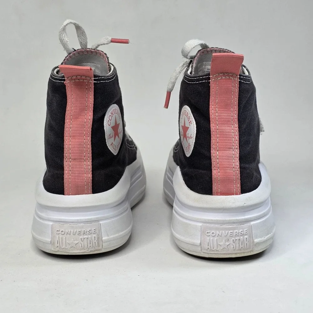 Converse Chuck Taylor All Star Move High Top Platform Black Pink 71527F Youth 3